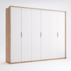 ZESTAW sypialniany Amanda, szafa 6D, łóżko 160x200, szafki nocne, komoda 3SZ, lustro