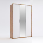 Szafa Amanda drzwi 140 biały połysk z lustrem