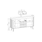 Komoda Zoya 168 CZARNY