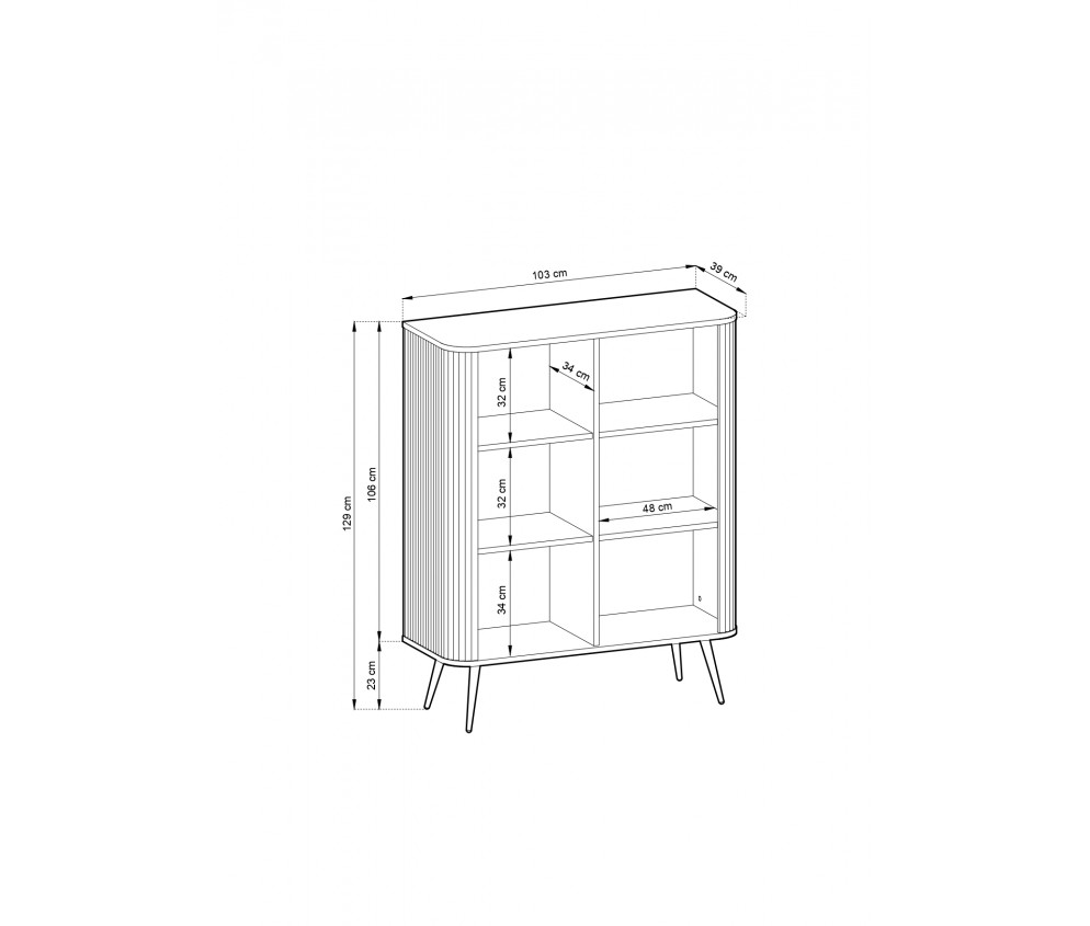 Komoda Zoya 103 CZARNY