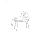 Toaletka Zoya 103 CZARNY