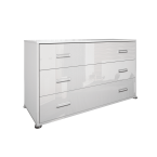 Zestaw sypialniany Betina 6D szafa, łóżko 160x200, komoda 3SZ, 2szt. stolik nocny, lustro.