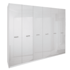 Zestaw sypialniany Betina 6D szafa, łóżko 160x200, komoda 3SZ, 2szt. stolik nocny, lustro.