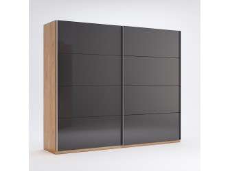 Szafa przesuwna Laura 250 drzwi matowa lawa