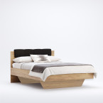 Łóżko Laura z miękkim zagłówkiem 120