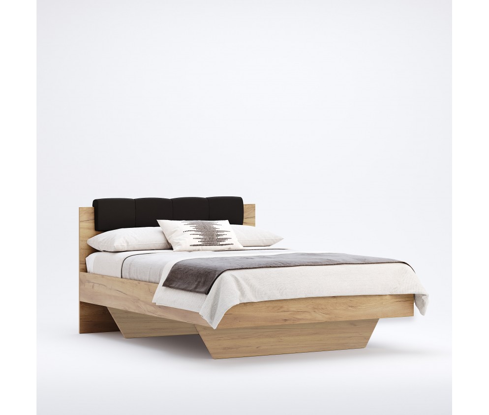 Łóżko Laura z miękkim zagłówkiem 140