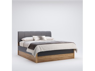 Łóżko Ramirez 180 z miękkim zagłówkiem i szufladami