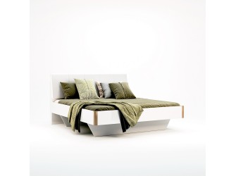 Łóżko Arnika 160 z tapicerowanym zagłówkiem