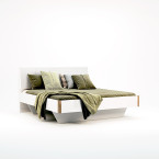 Łóżko Arnika 160 z tapicerowanym zagłówkiem