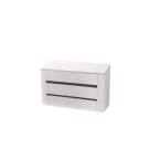 Szafa przesuwna Arnika 150 drzwi biały połysk/dąb craft