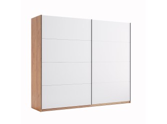 Szafa przesuwna Arnika 250 drzwi biały połysk