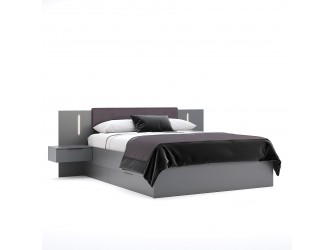 Łóżko Dominica 160 z tapicerowanym zagłówkiem