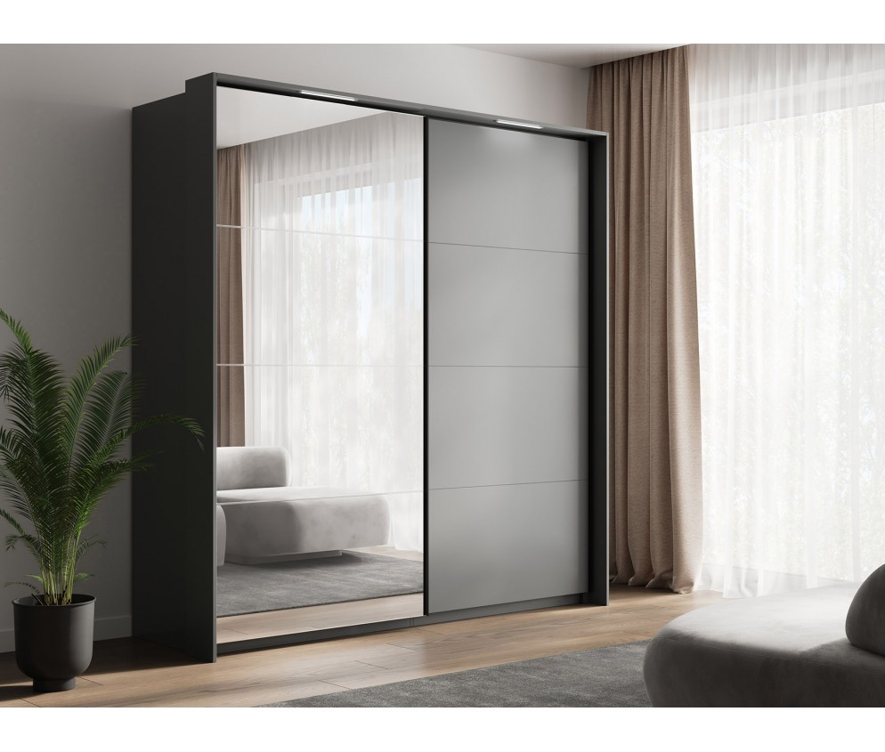 Szafa przesuwna Dominica 200 z lustrem