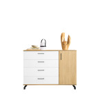 Komoda Marsylia 1D4SZ 120 BIAŁY