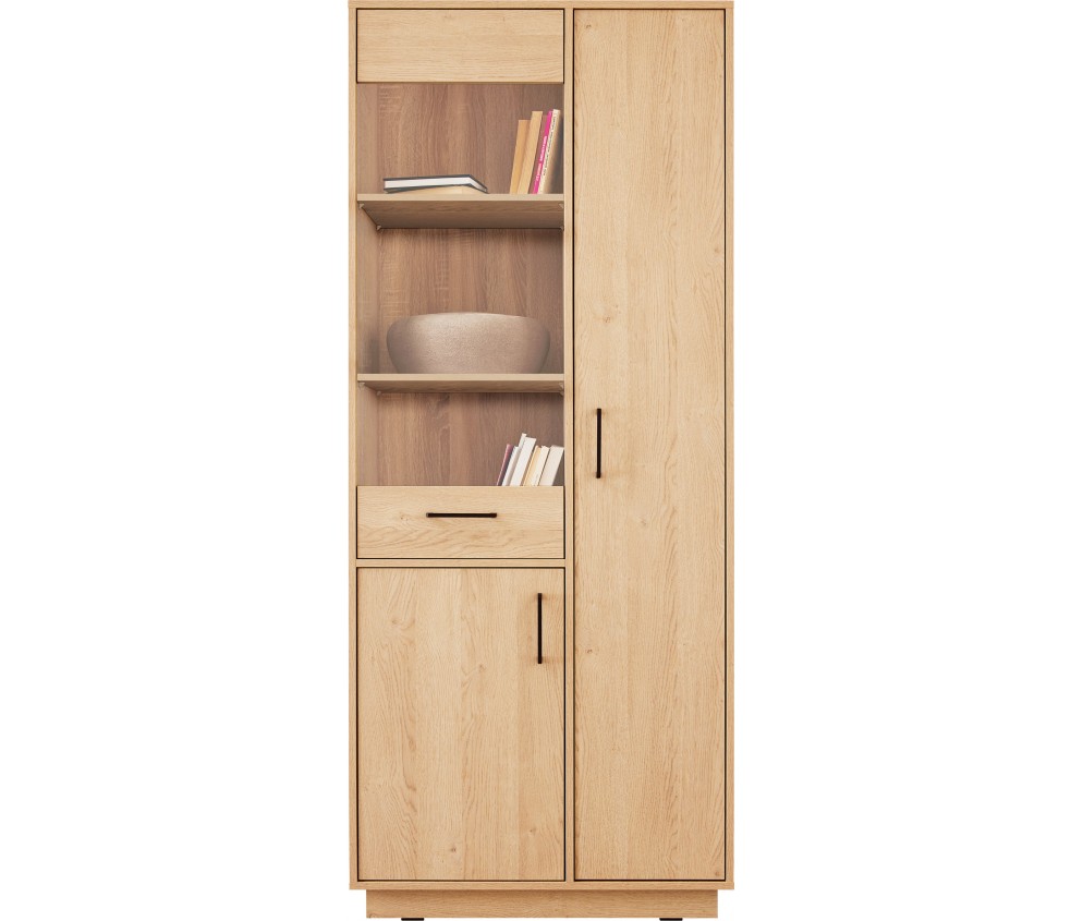 Regał Summer 80 2D1SZ Dąb Biszkoptowy