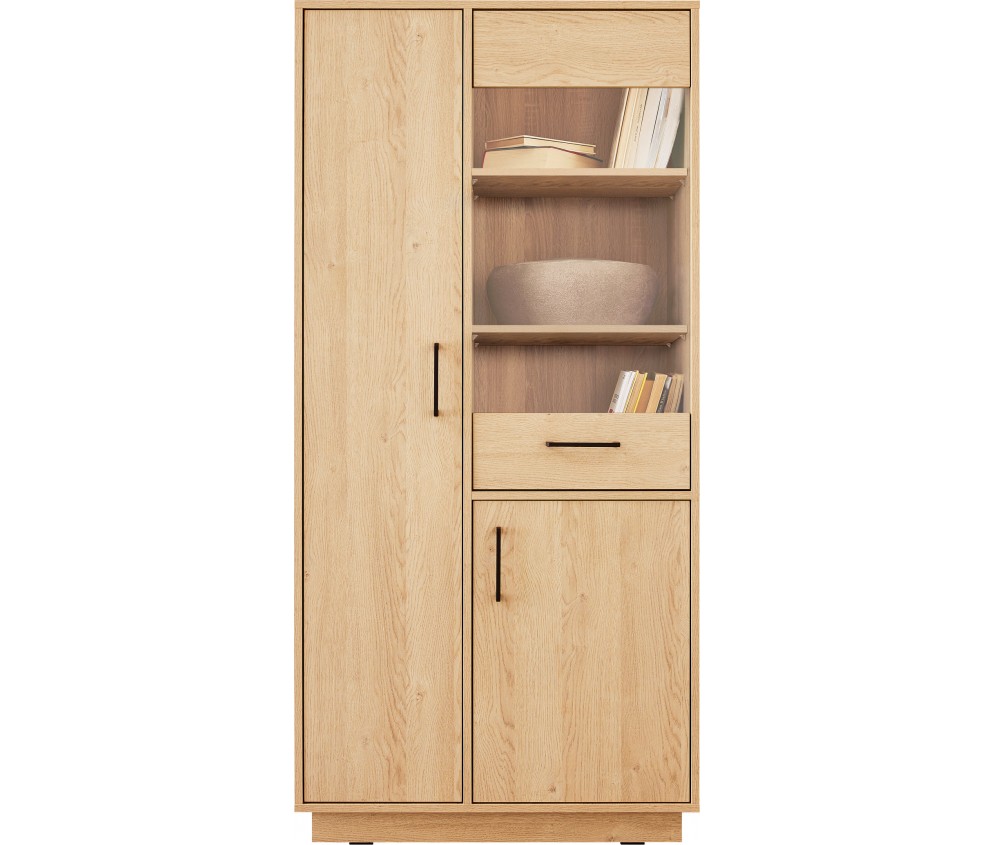 Regał Summer 80 2D1SZ Dąb Biszkoptowy półki