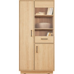 Regał Summer 80 2D1SZ Dąb Biszkoptowy półki