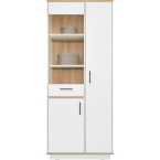 Regał Summer 80 2D1SZ Dąb Biszkoptowy/Biały