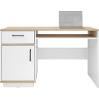 Biurko Summer 125 1D1SZ Dąb Biszkoptowy/Biały