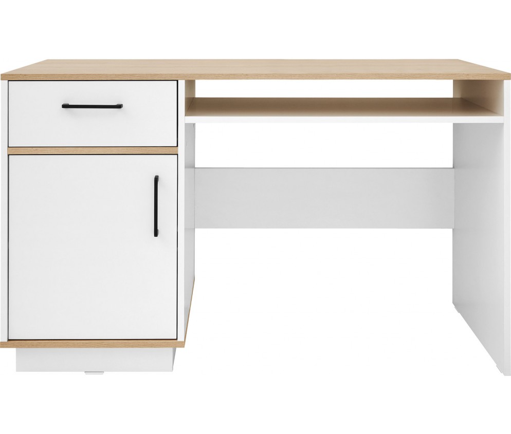 Biurko Summer 125 1D1SZ Dąb Biszkoptowy/Biały