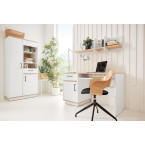 Biurko Summer 125 1D1SZ Dąb Biszkoptowy/Biały