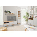 Półka Summer 150 Dąb Biszkoptowy/Biały z przegródkami