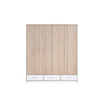 Szafa Morgana 204 4D3SZ Dąb Sonoma/Biały Lux