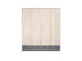 Szafa Morgana 204 4D3SZ Dąb Sonoma/Antracyt