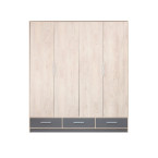 Szafa Morgana 204 4D3SZ Dąb Sonoma/Antracyt