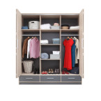 Szafa Morgana 204 4D3SZ Dąb Sonoma/Antracyt