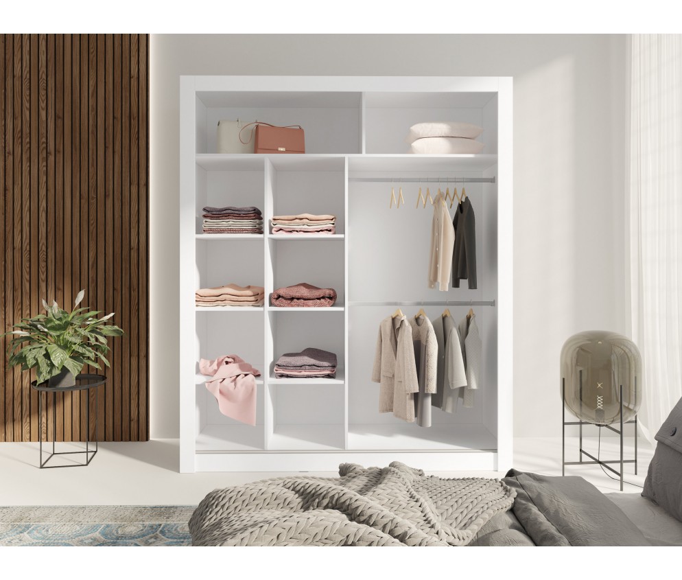 Szafa Carmen 180 Biały/Marmur Bianco