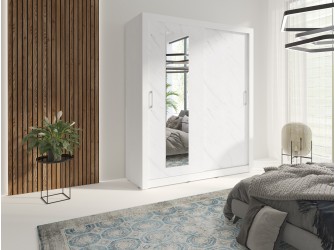 Szafa Carmen 180 Biały/Marmur Bianco