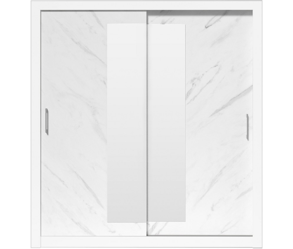 Szafa Carmen 200 Biały/Marmur Bianco