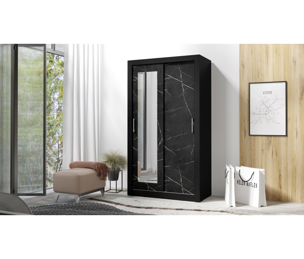 Szafa Carmen 120 Czarny/Black Royal