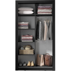 Szafa Carmen 120 Czarny/Black Royal