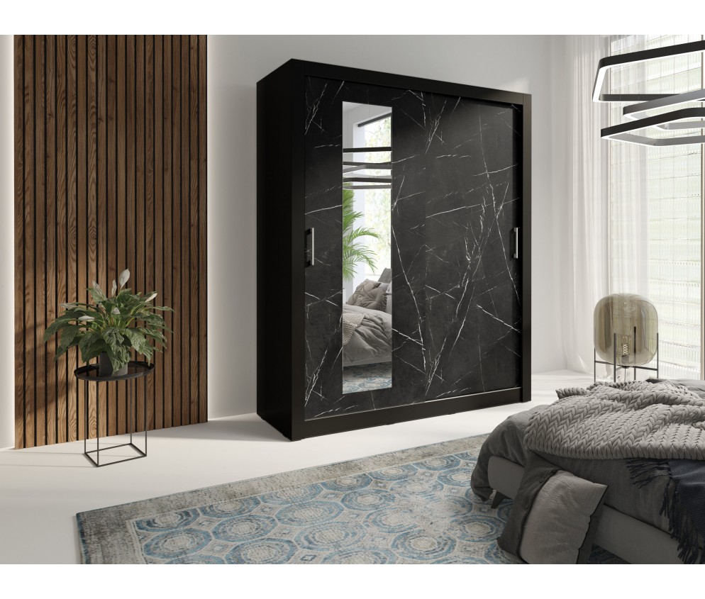 Szafa Carmen 180 Czarny/Black Royal