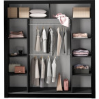 Szafa Carmen 200 Czarny/Black Royal