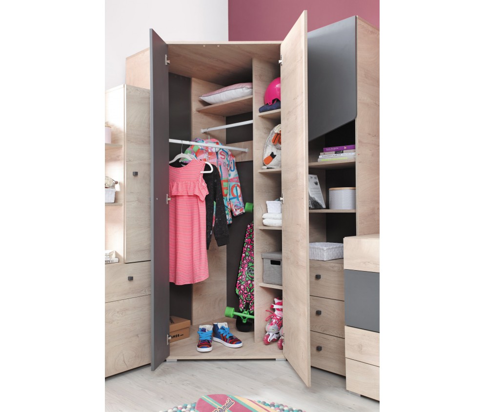 Szafa Domino 90 2D PRAWA/LEWA narożna