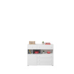 Komoda Sam 110 1D5SZ Biały Lux/Beton