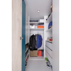 Szafa Plan 135 PRAWA/LEWA Biały Lux/Dąb/Morski