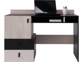 Biurko Plan 125 Czarny/Dąb/Beż