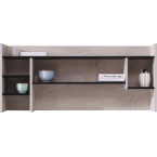 Półka Plan 125 Czarny/Dąb/Beż