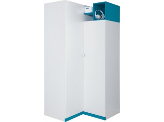 Szafa Kamaro 95 Biały Lux/ Turkus