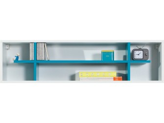 Półka Kamaro 115 Biały Lux/ Turkus