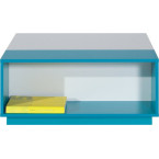 Stolik Kamaro 80 Biały Lux/ Turkus