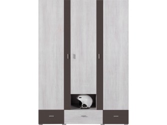 Szafa Naomi 140 3D3SZ Sosna Bielona/Earth