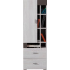 Regał Naomi 45 1D2SZ Sosna Bielona/Earth