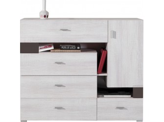 Komoda Naomi 120 1D5SZ Sosna Bielona/Earth