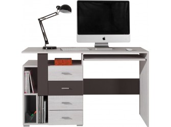 Biurko Naomi 125 4SZ Sosna Bielona/Earth