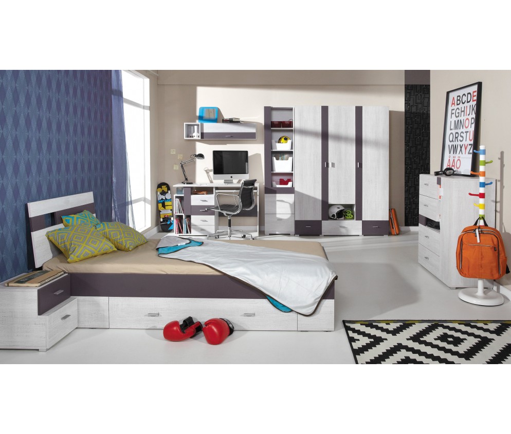 Półka Naomi 110 Sosna Bielona/Earth